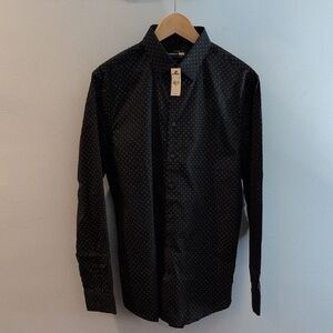 Express Men's Medium Extra Slim Stretch Cotton Button Down Shirt New With Tag